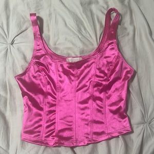 Pink Faux-Corset Altrd State Top